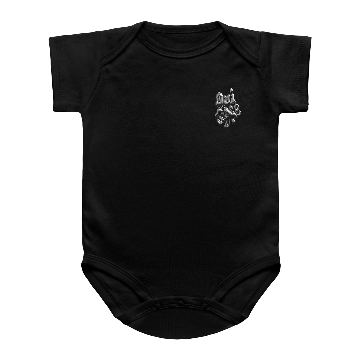 "OG Melting Metallic" Baby Snapsuit