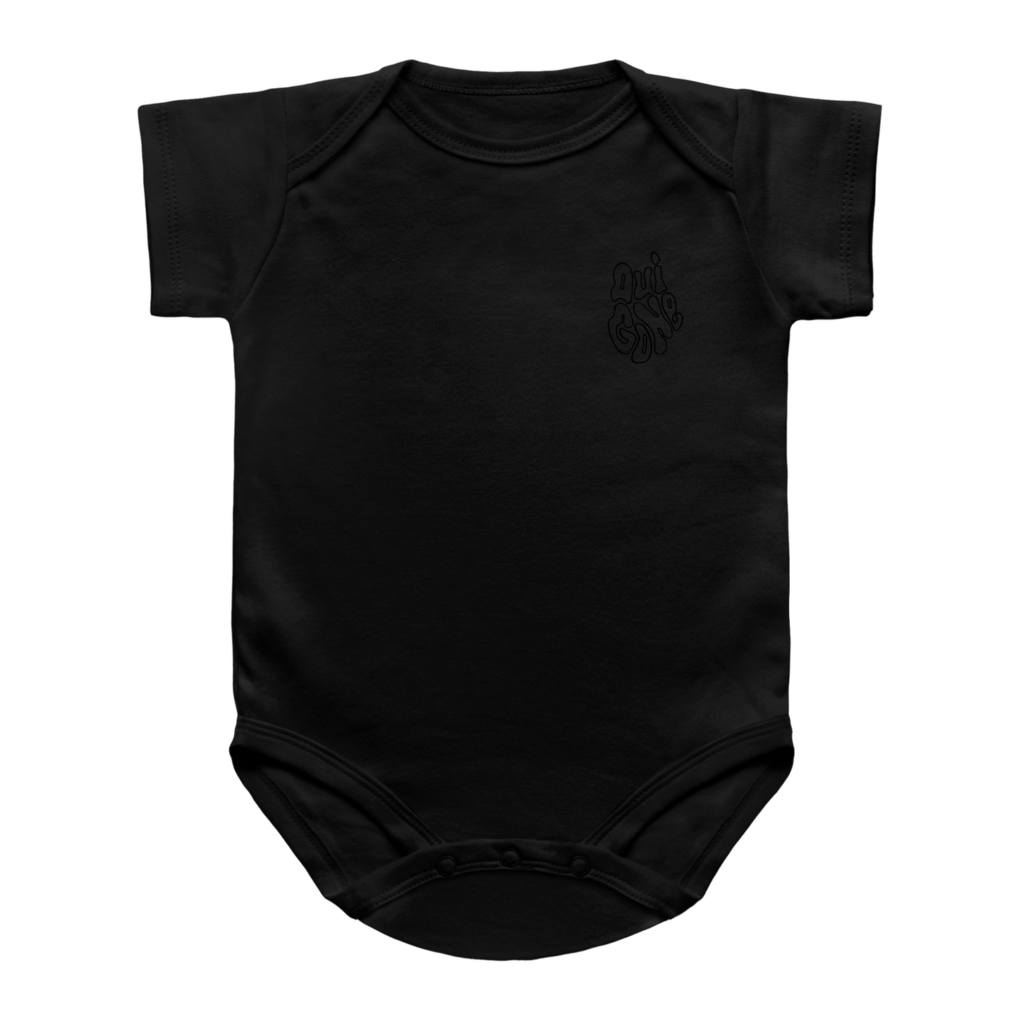 "OG Melting Outline" Baby Snapsuit