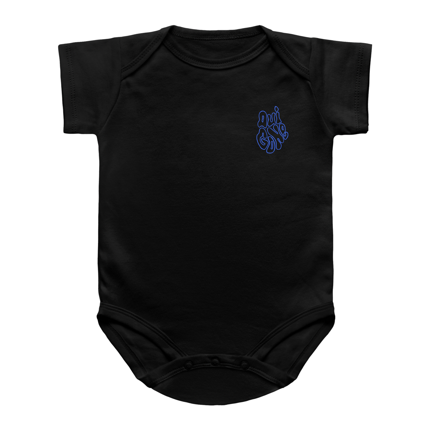 "OG Melting Outline" Baby Snapsuit