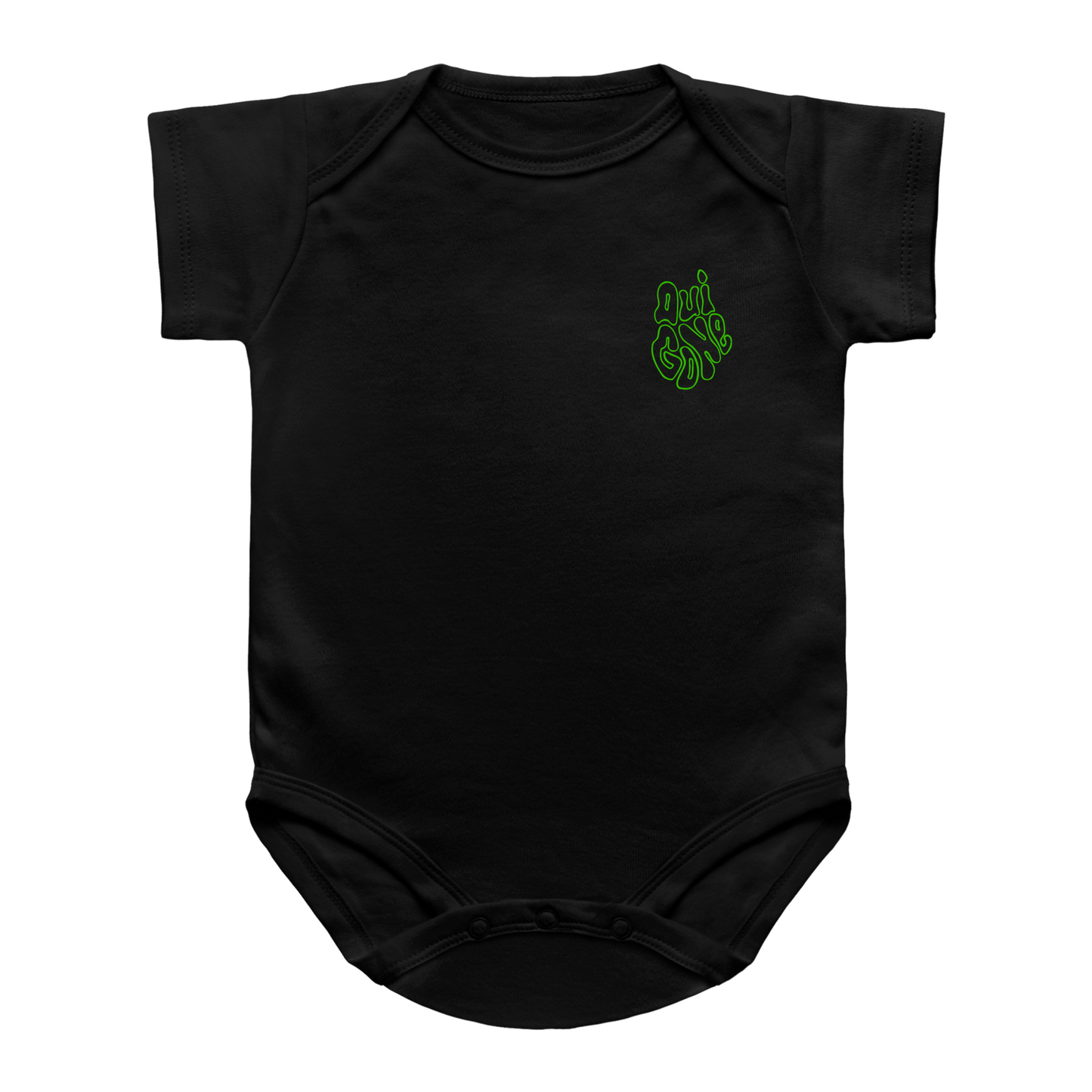 "OG Melting Outline" Baby Snapsuit