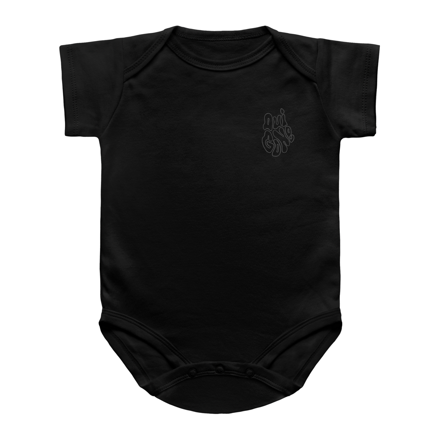 "OG Melting Outline" Baby Snapsuit