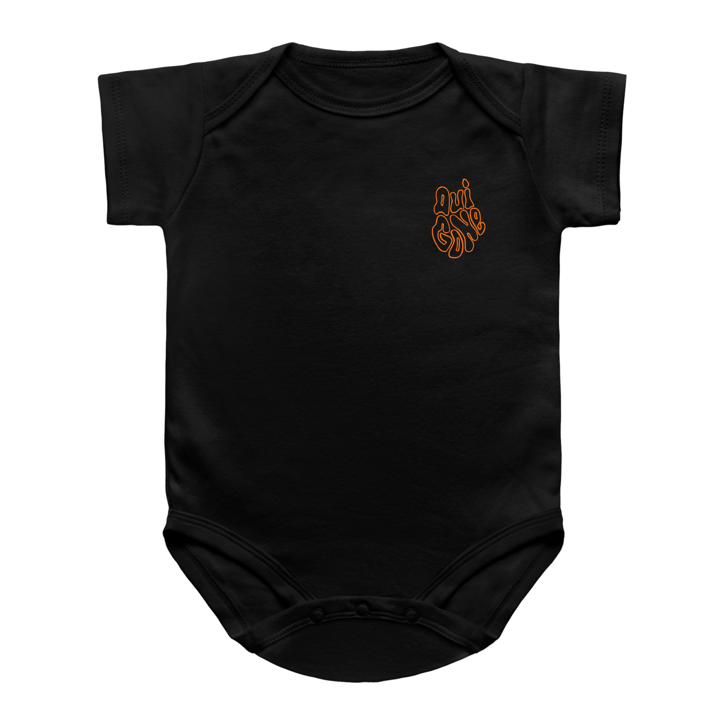 "OG Melting Outline" Baby Snapsuit
