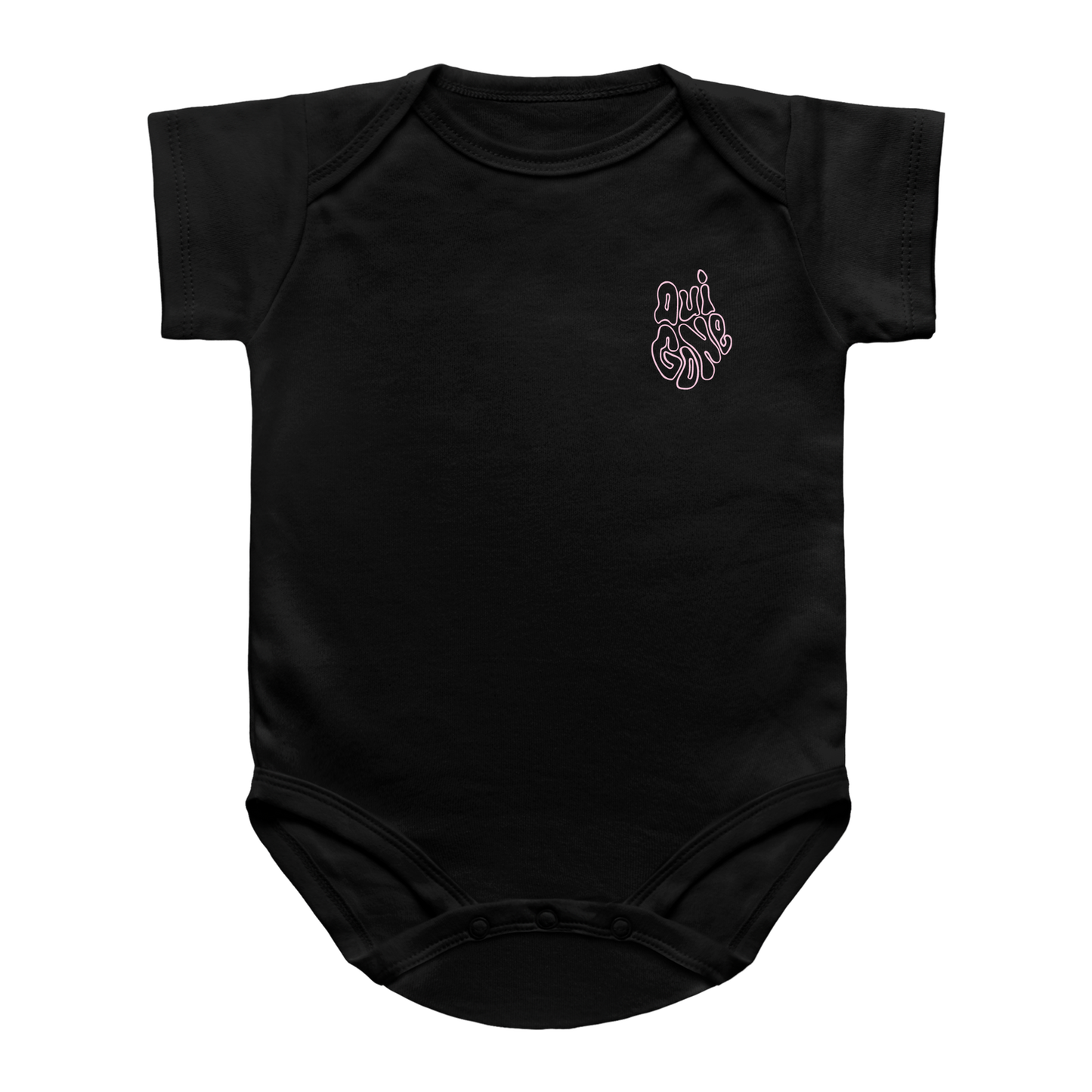 "OG Melting Outline" Baby Snapsuit