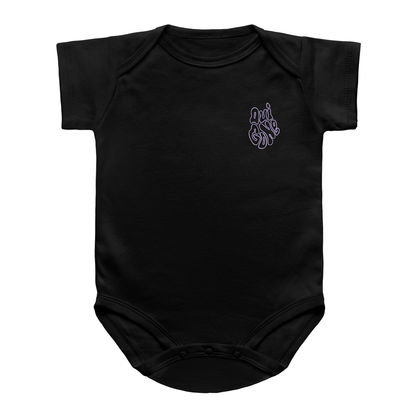"OG Melting Outline" Baby Snapsuit