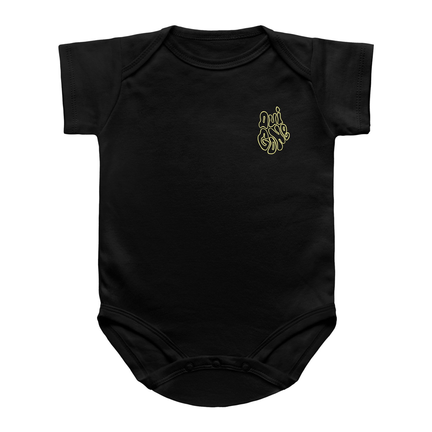 "OG Melting Outline" Baby Snapsuit