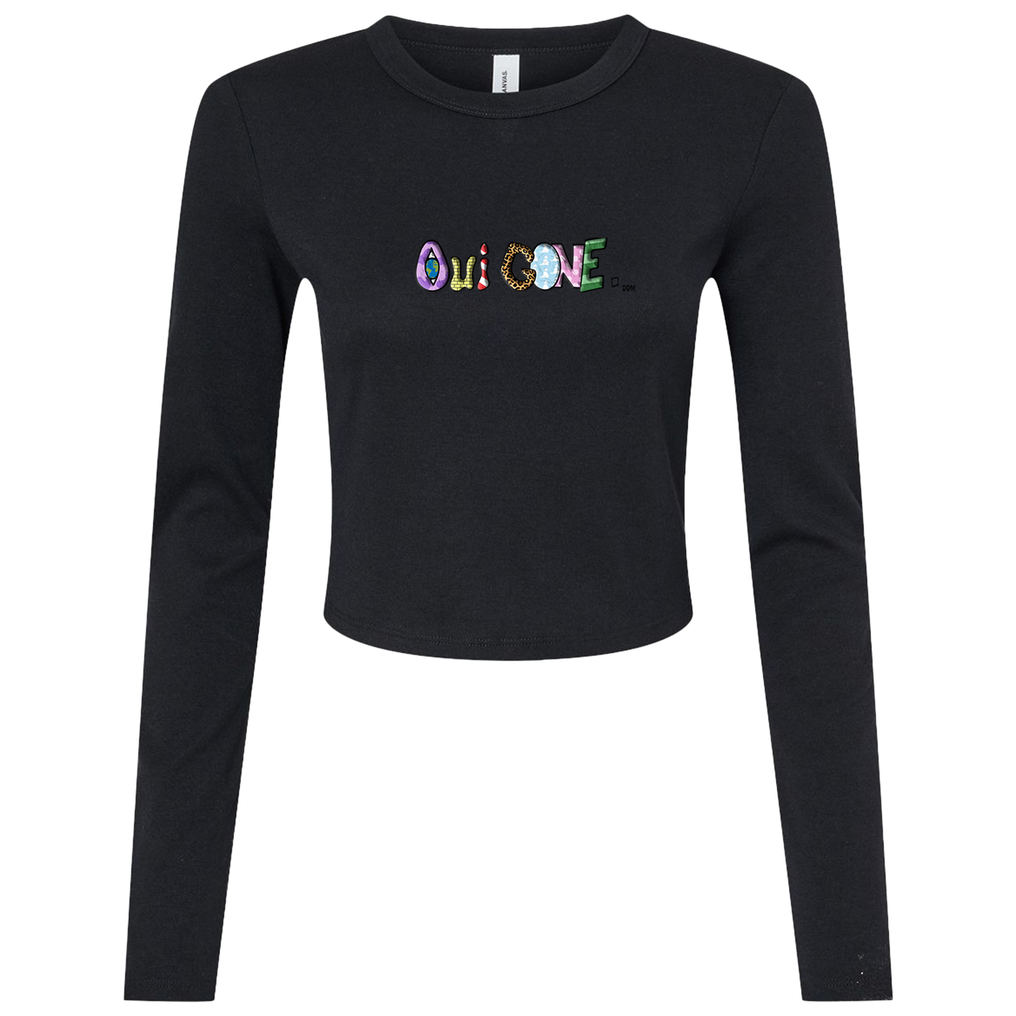 "OuiGone.com" Crop Long Sleeve