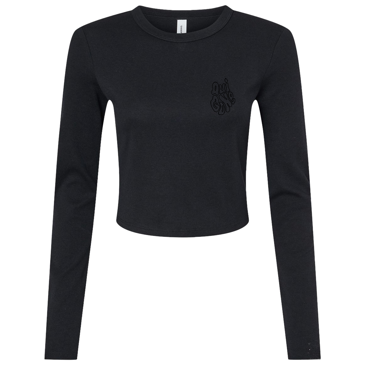 "OG Melting Outline" Crop Long Sleeve