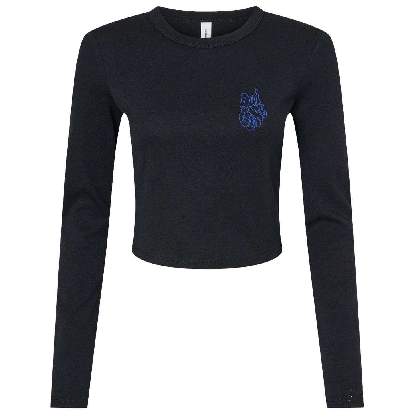 "OG Melting Outline" Crop Long Sleeve