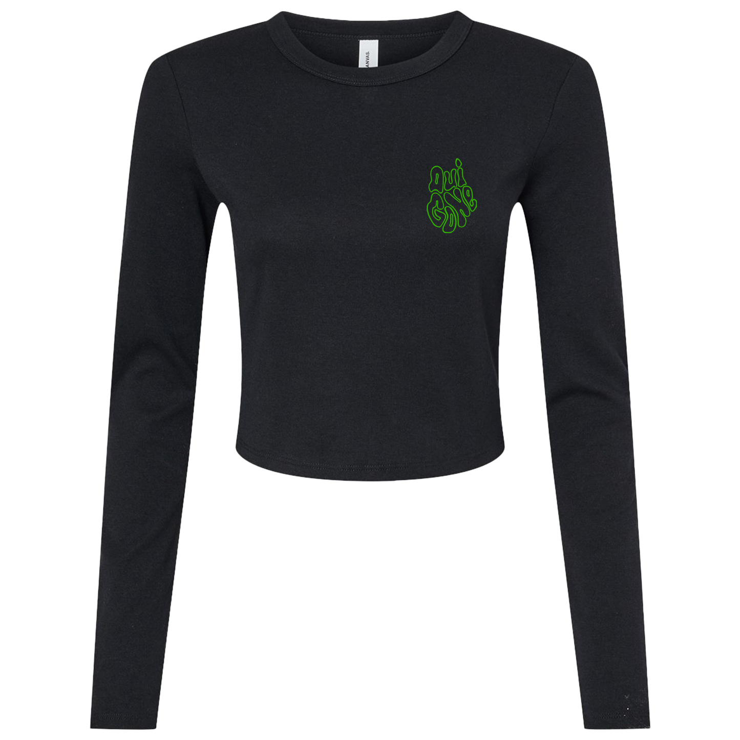 "OG Melting Outline" Crop Long Sleeve