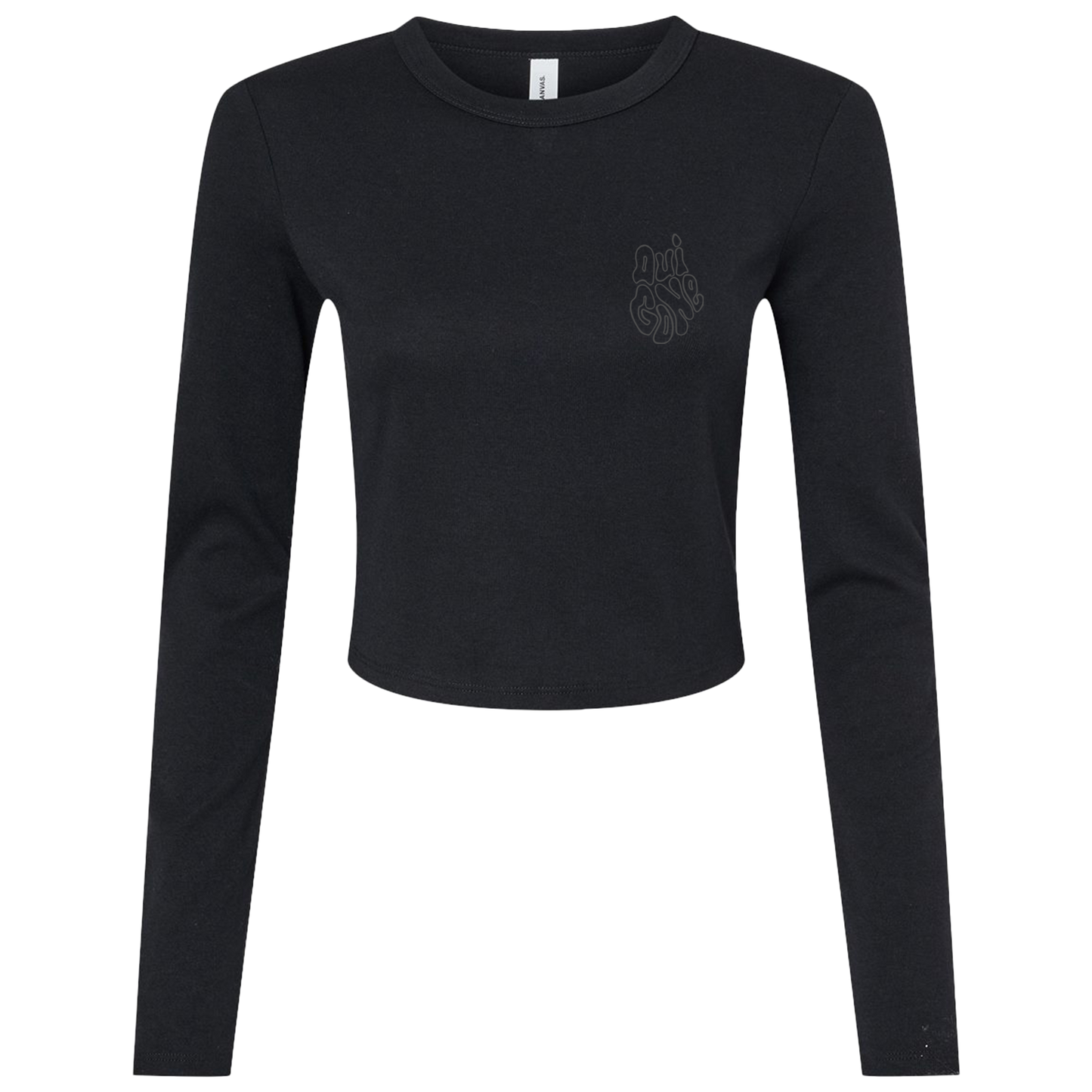 "OG Melting Outline" Crop Long Sleeve