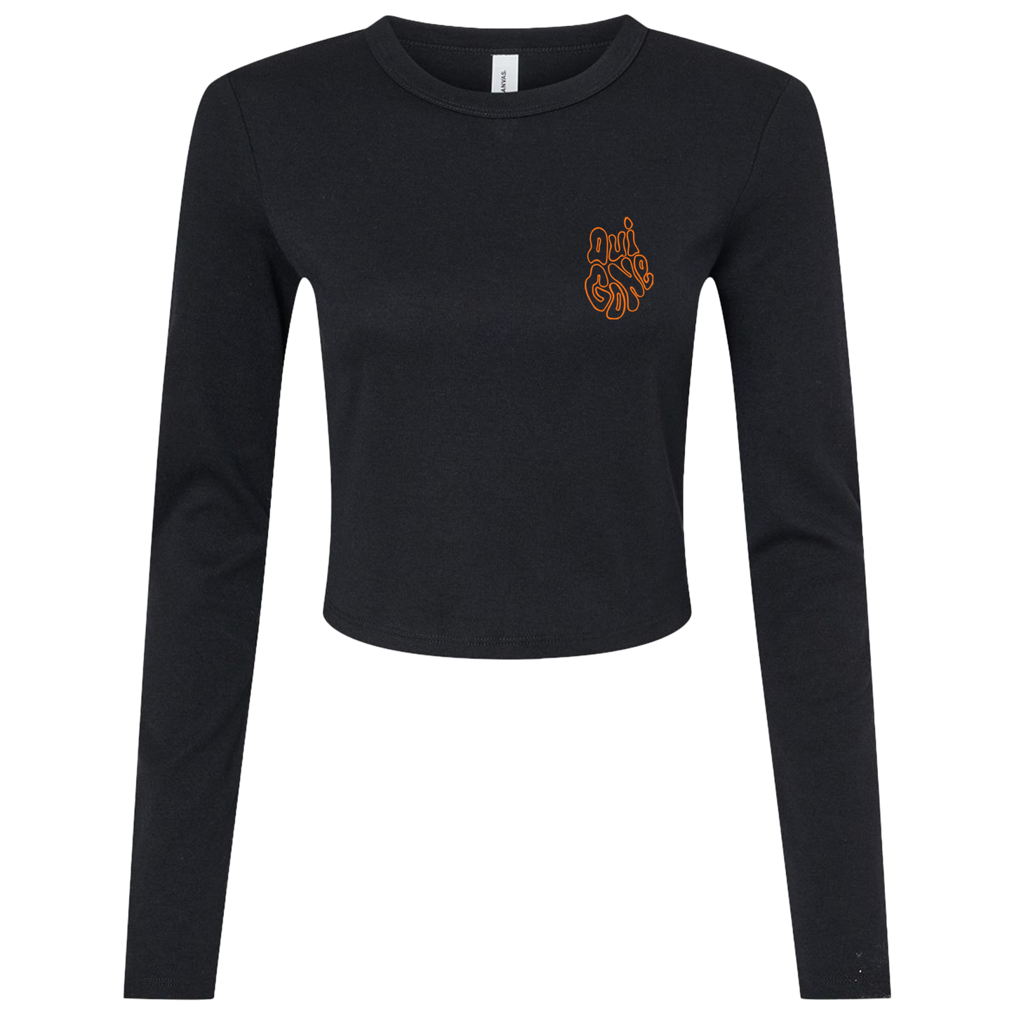"OG Melting Outline" Crop Long Sleeve