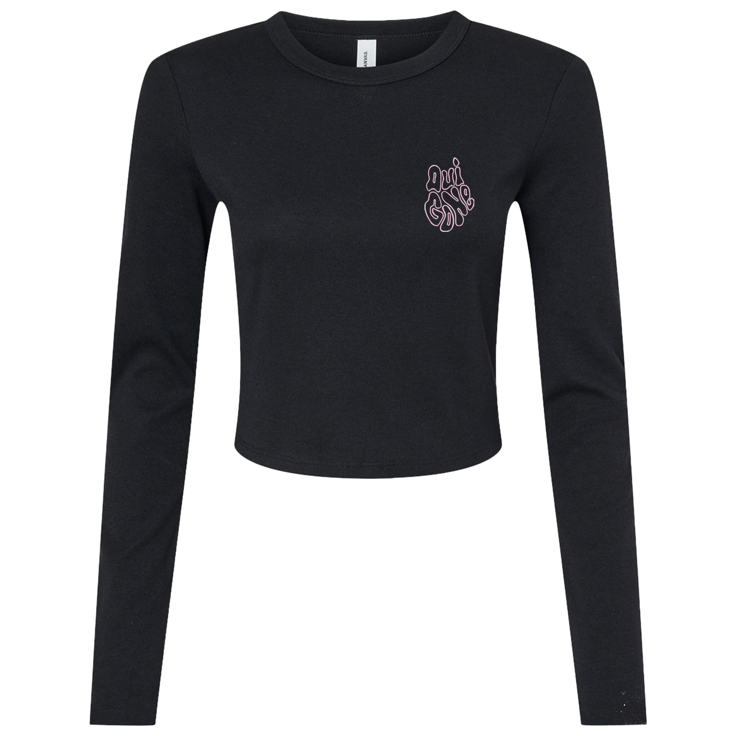 "OG Melting Outline" Crop Long Sleeve