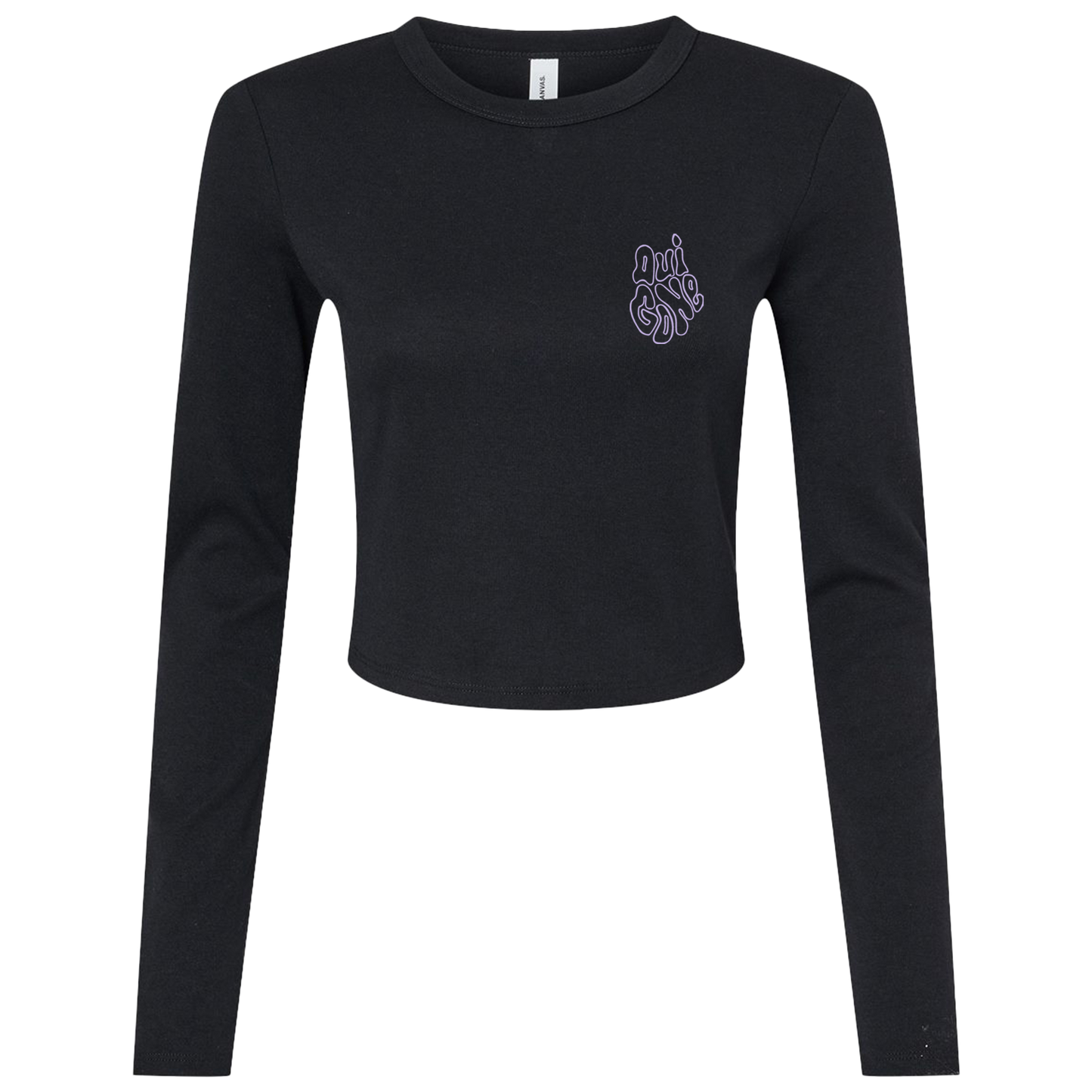 "OG Melting Outline" Crop Long Sleeve