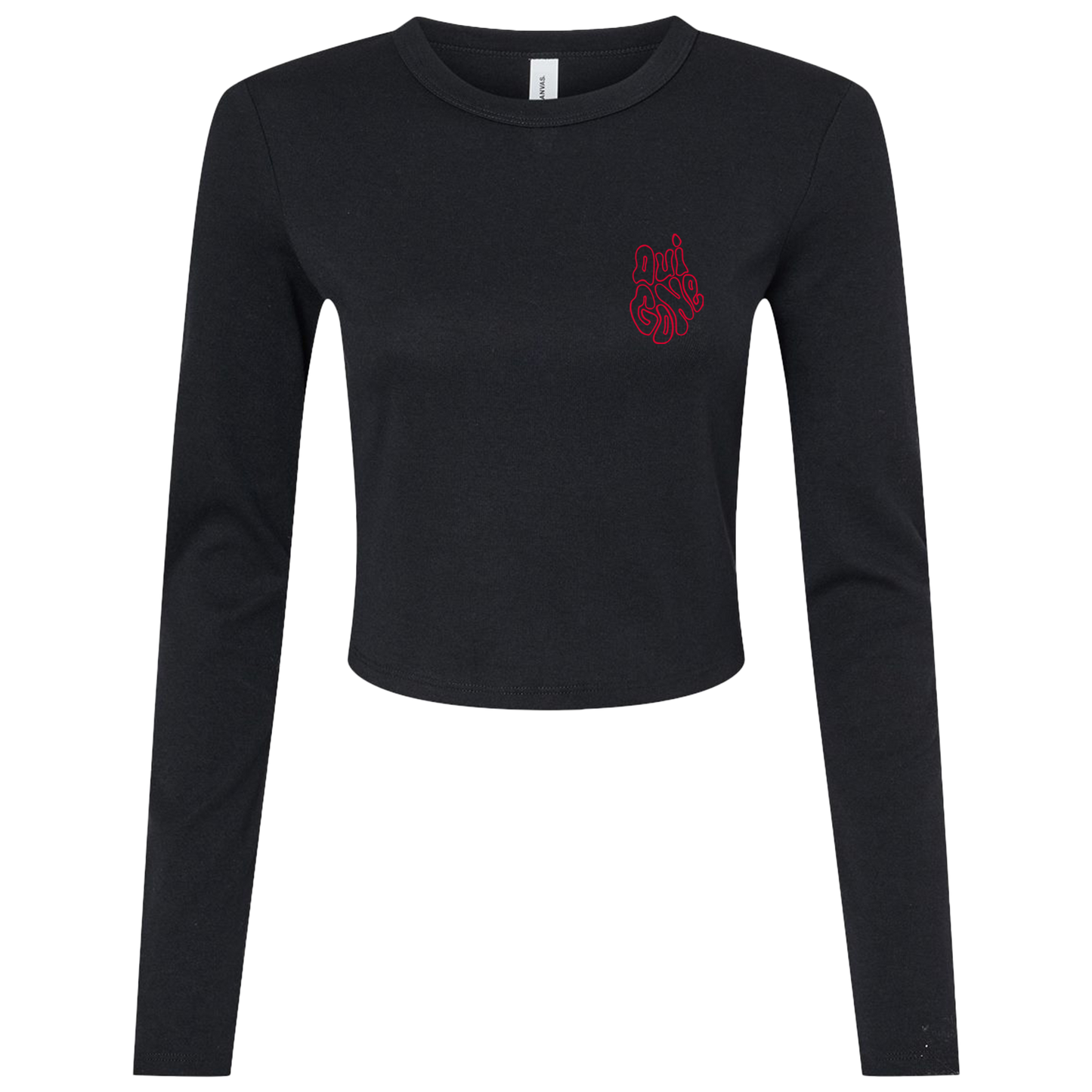 "OG Melting Outline" Crop Long Sleeve