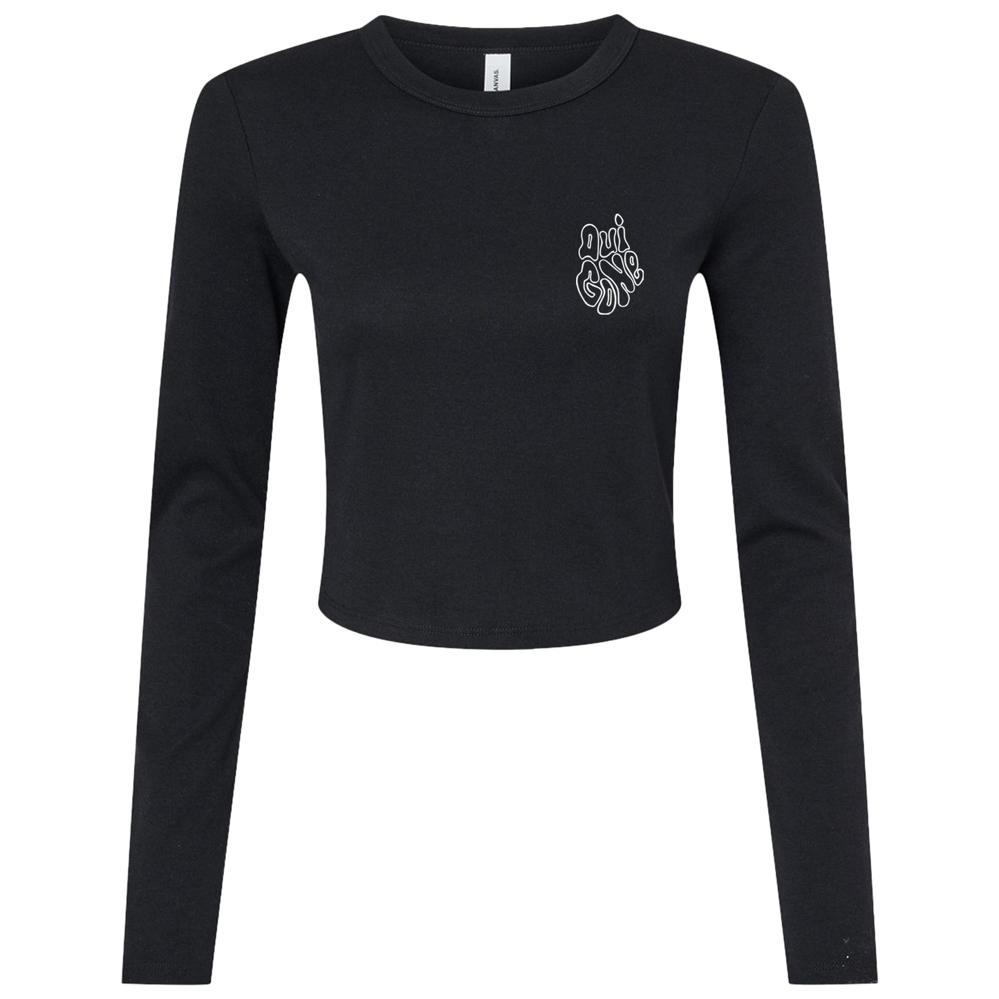 "OG Melting Outline" Crop Long Sleeve