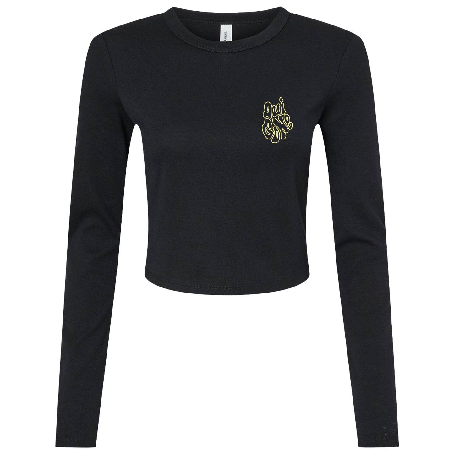 "OG Melting Outline" Crop Long Sleeve