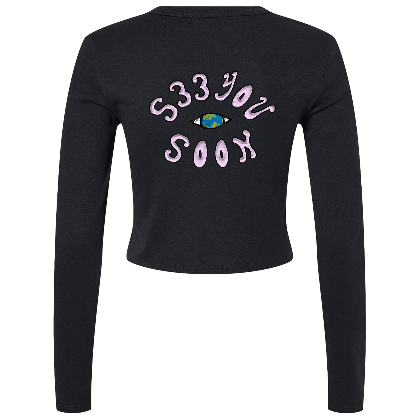 "See You Soon" Crop Long Sleeve