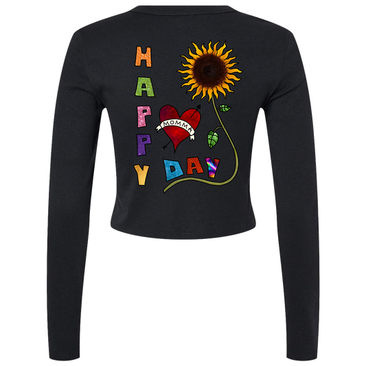 "Happy Mothers Day" Crop Long Sleeve