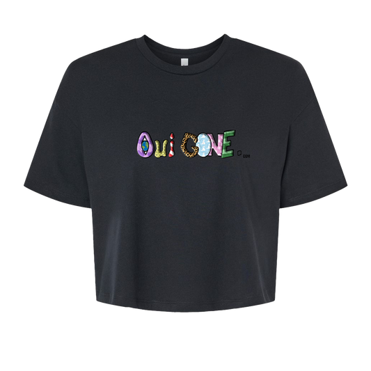 "OuiGone.com" Boxy Crop Tee