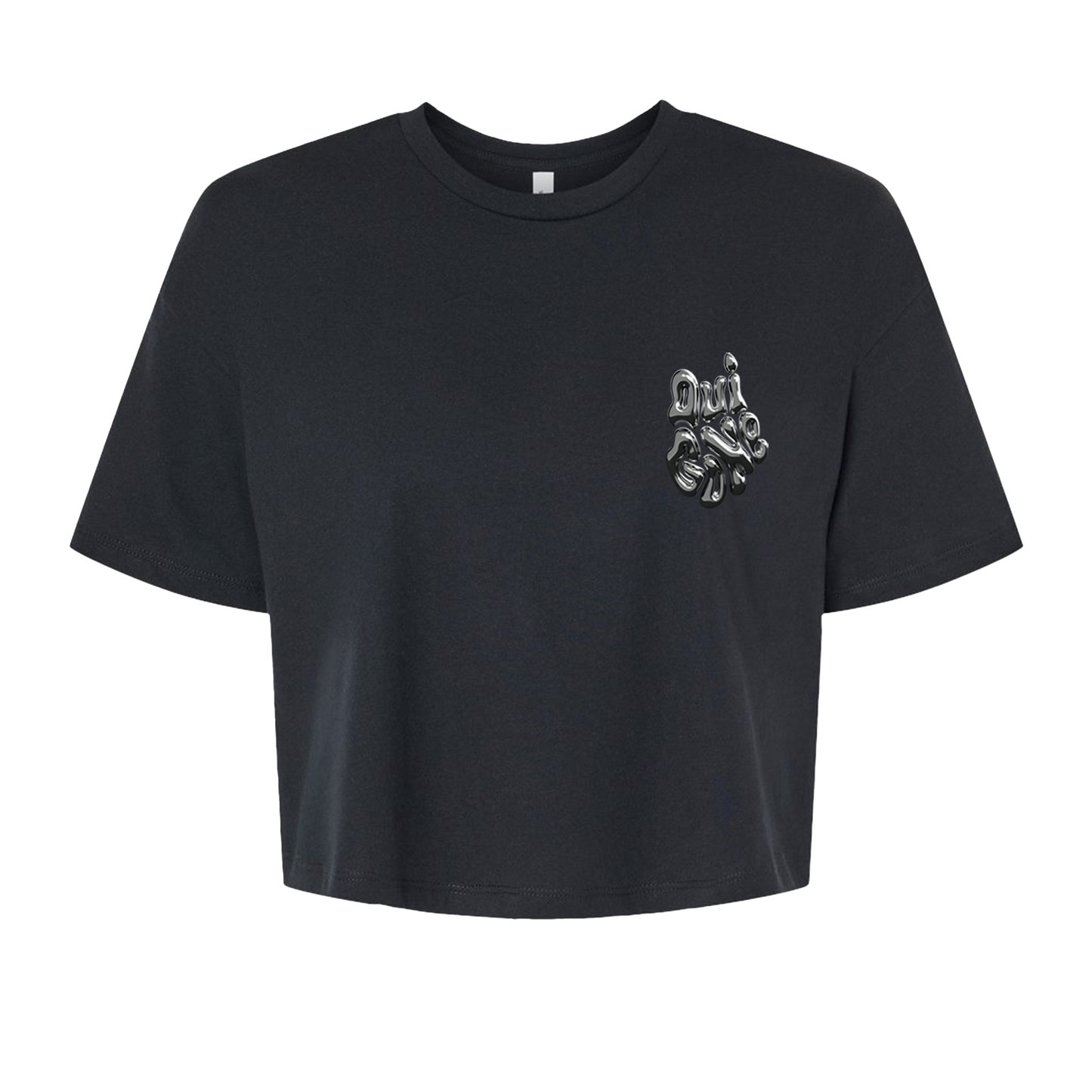 "OG Melting Metallic" Boxy Crop Tee
