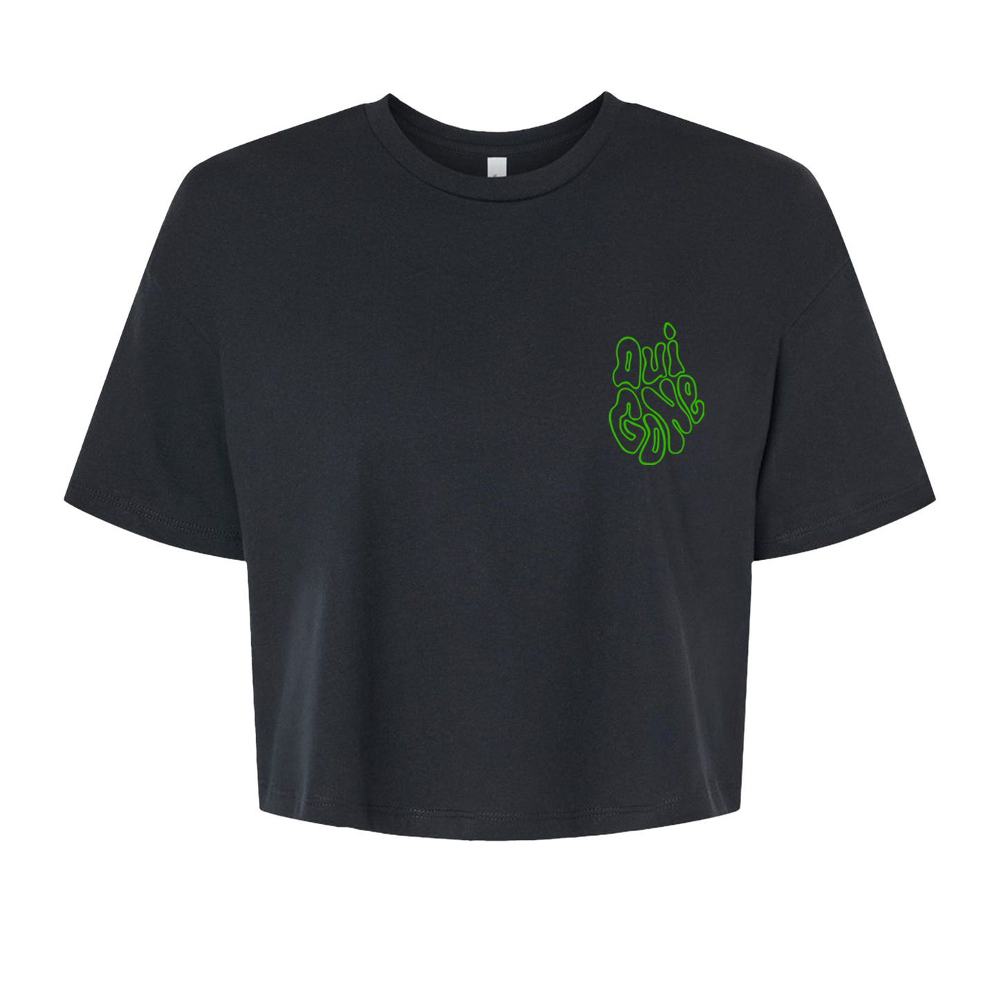 "OG Melting Outline" Boxy Crop Tee
