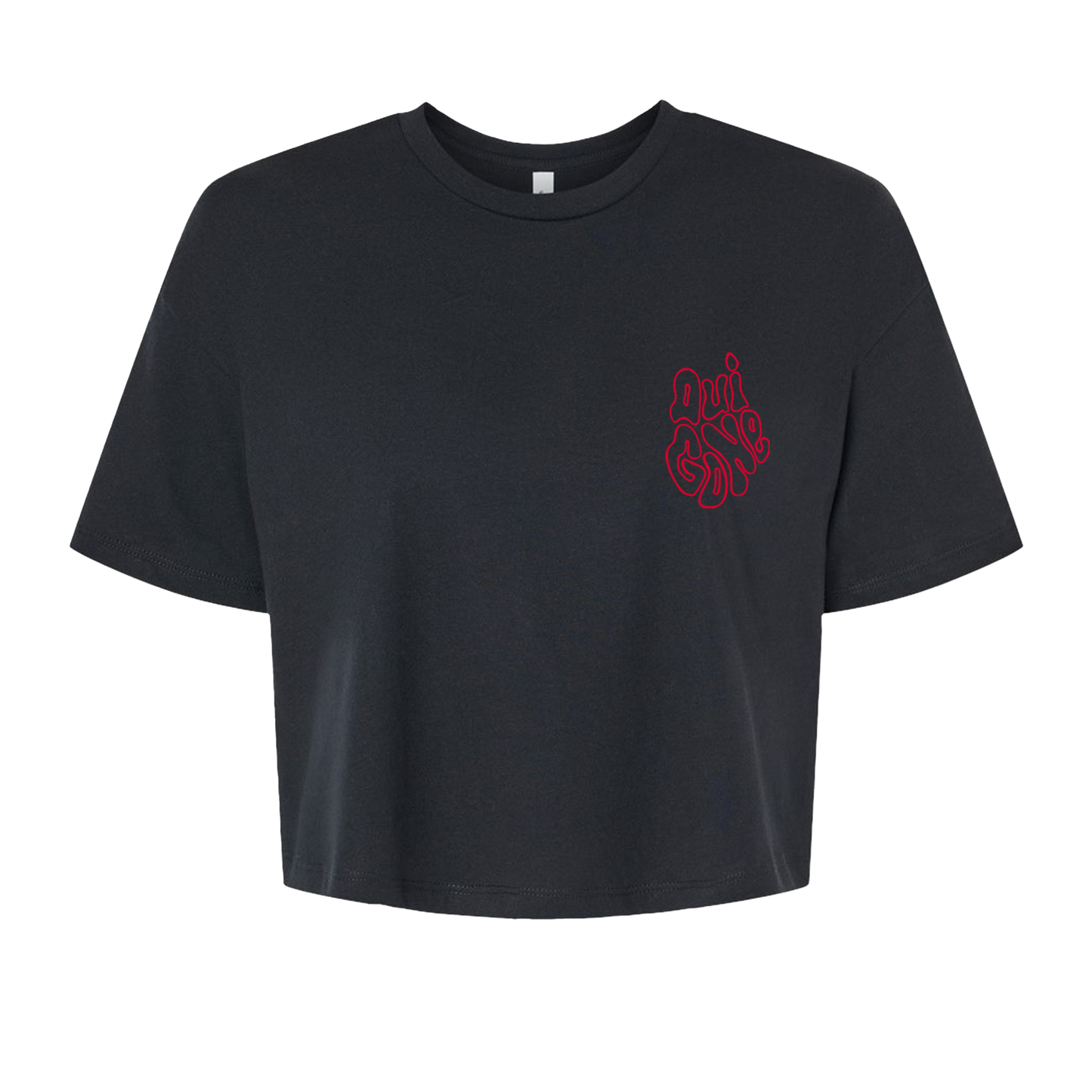 "OG Melting Outline" Boxy Crop Tee