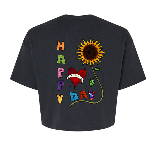 "Happy Mothers Day" Boxy Crop Tee