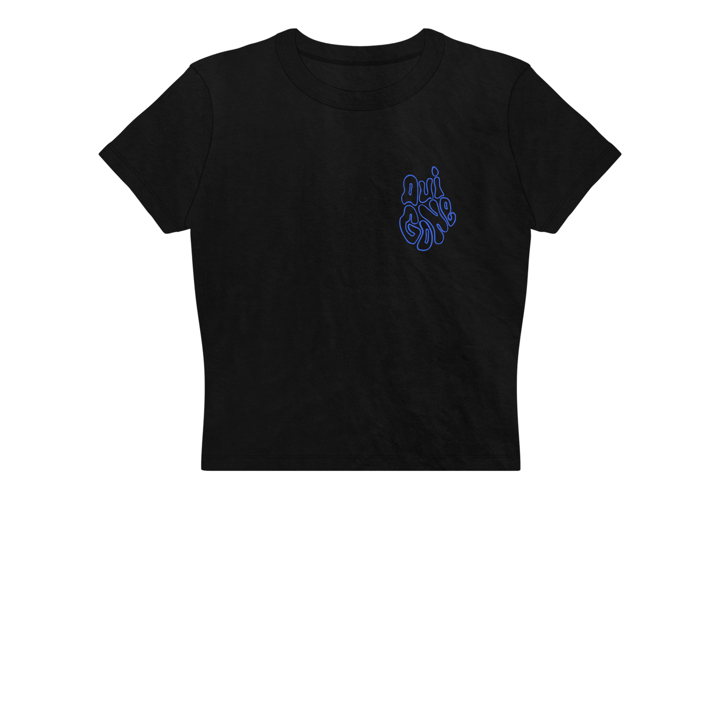 "OG Melting Outline" Crop Tee