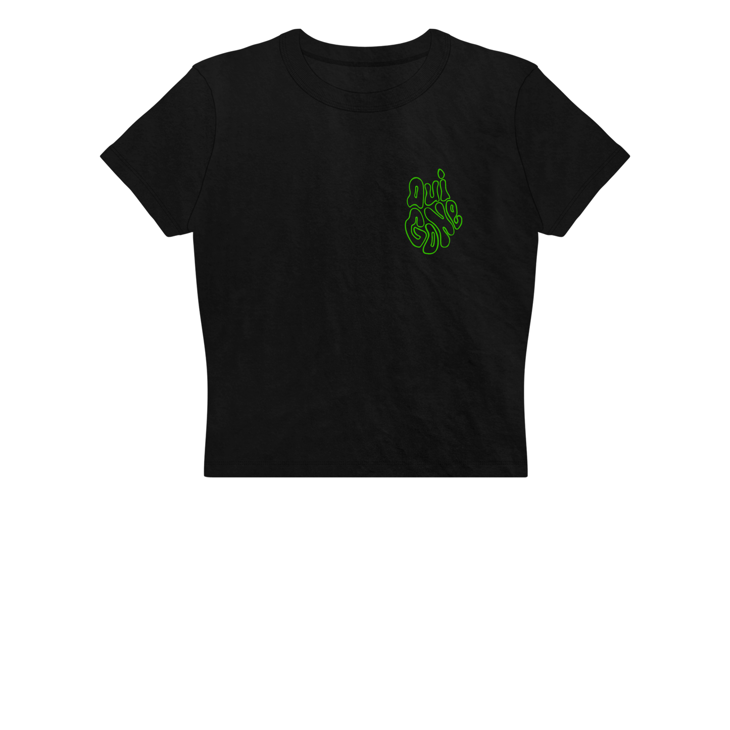 "OG Melting Outline" Crop Tee