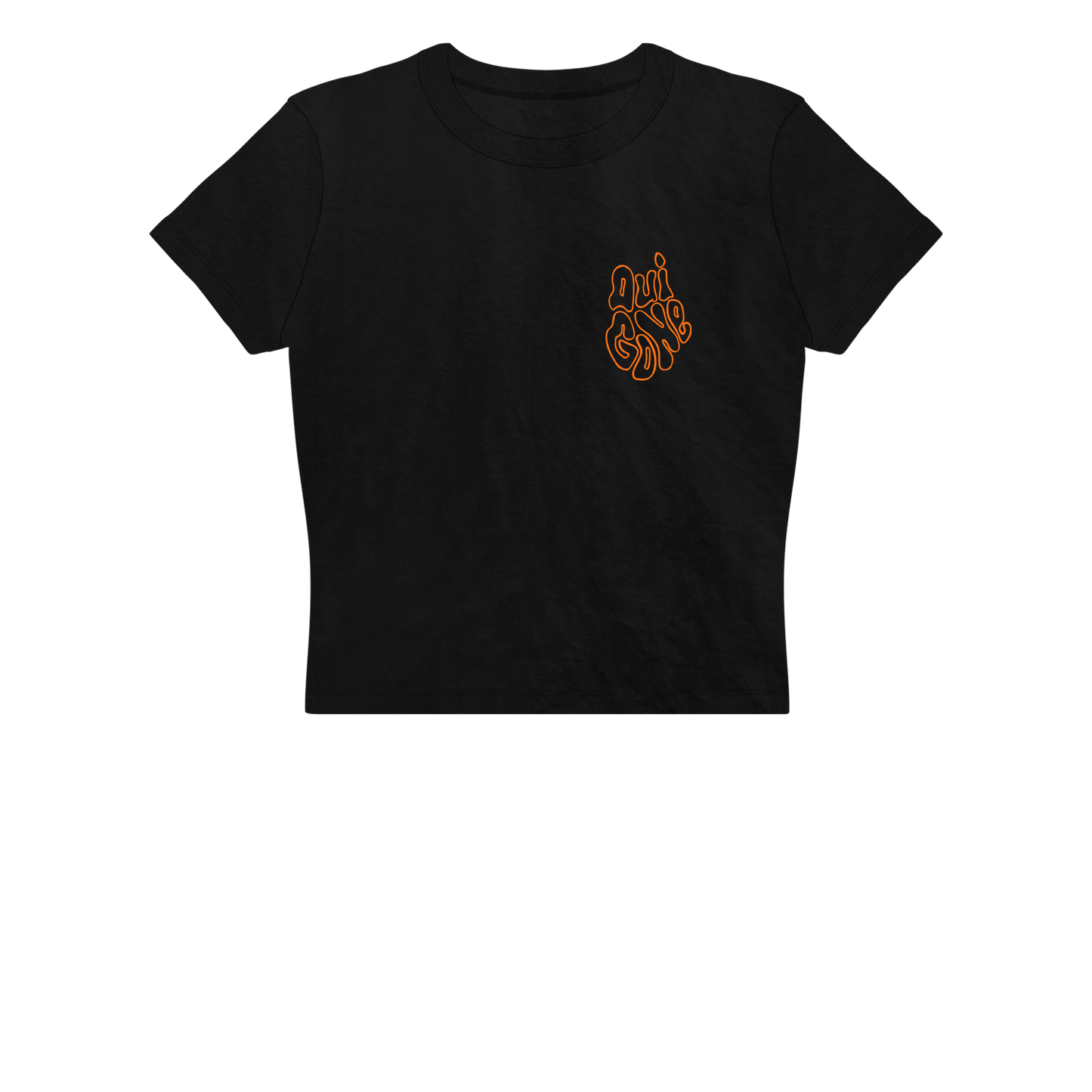 "OG Melting Outline" Crop Tee