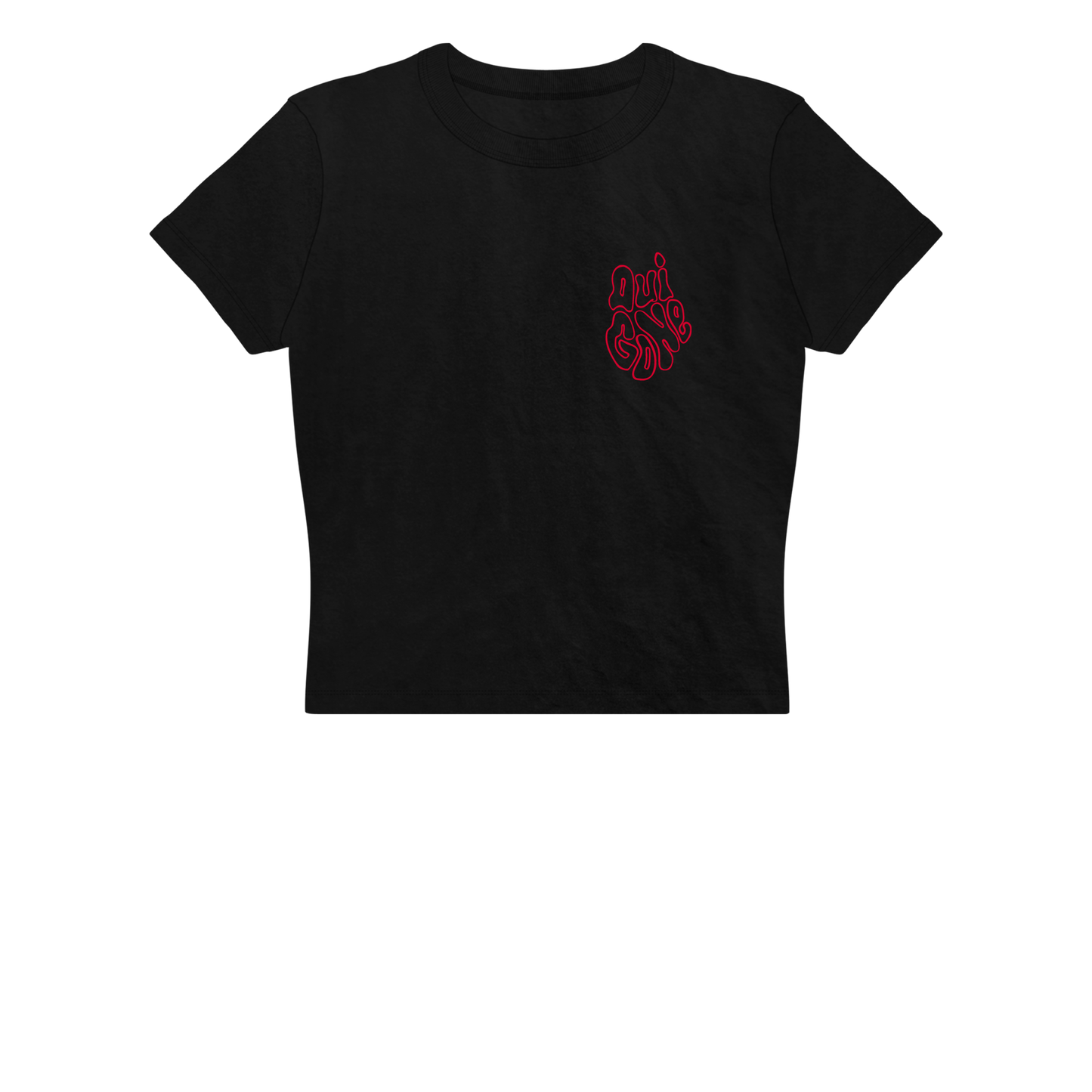 "OG Melting Outline" Crop Tee