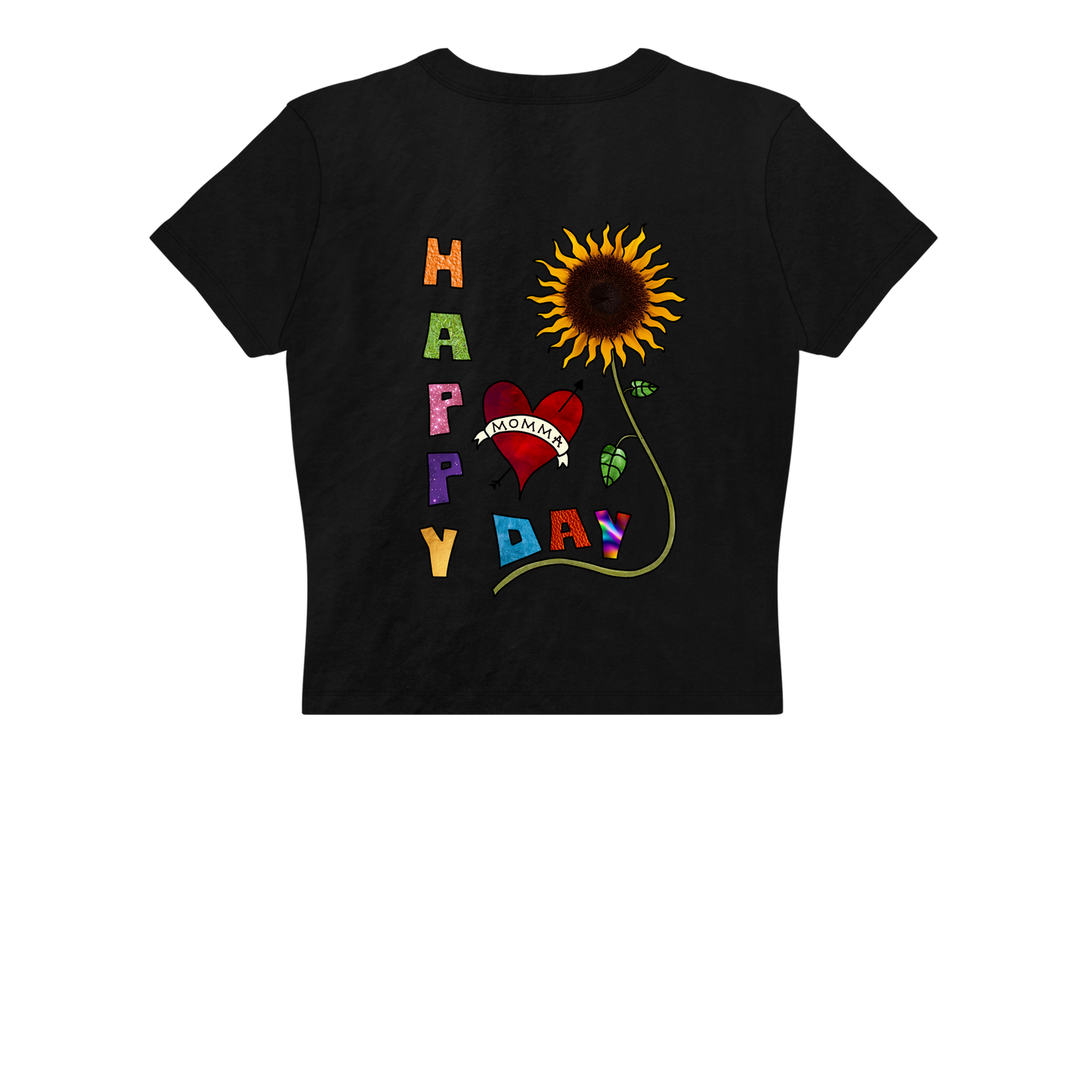 "Happy Mothers Day" Crop Tee