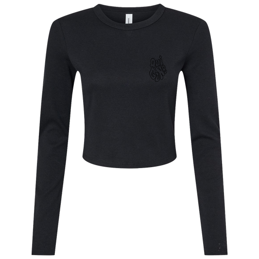 "OG Melting Outline" Crop Long Sleeve