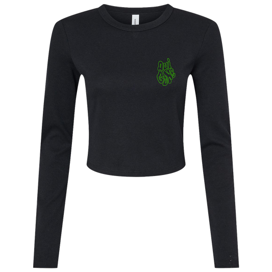 "OG Melting Outline" Crop Long Sleeve