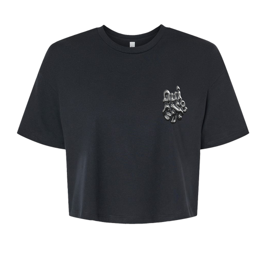"OG Melting Metallic" Boxy Crop Tee