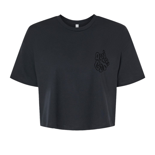 "OG Melting Outline" Boxy Crop Tee