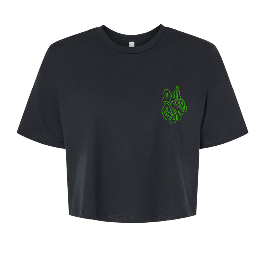 "OG Melting Outline" Boxy Crop Tee