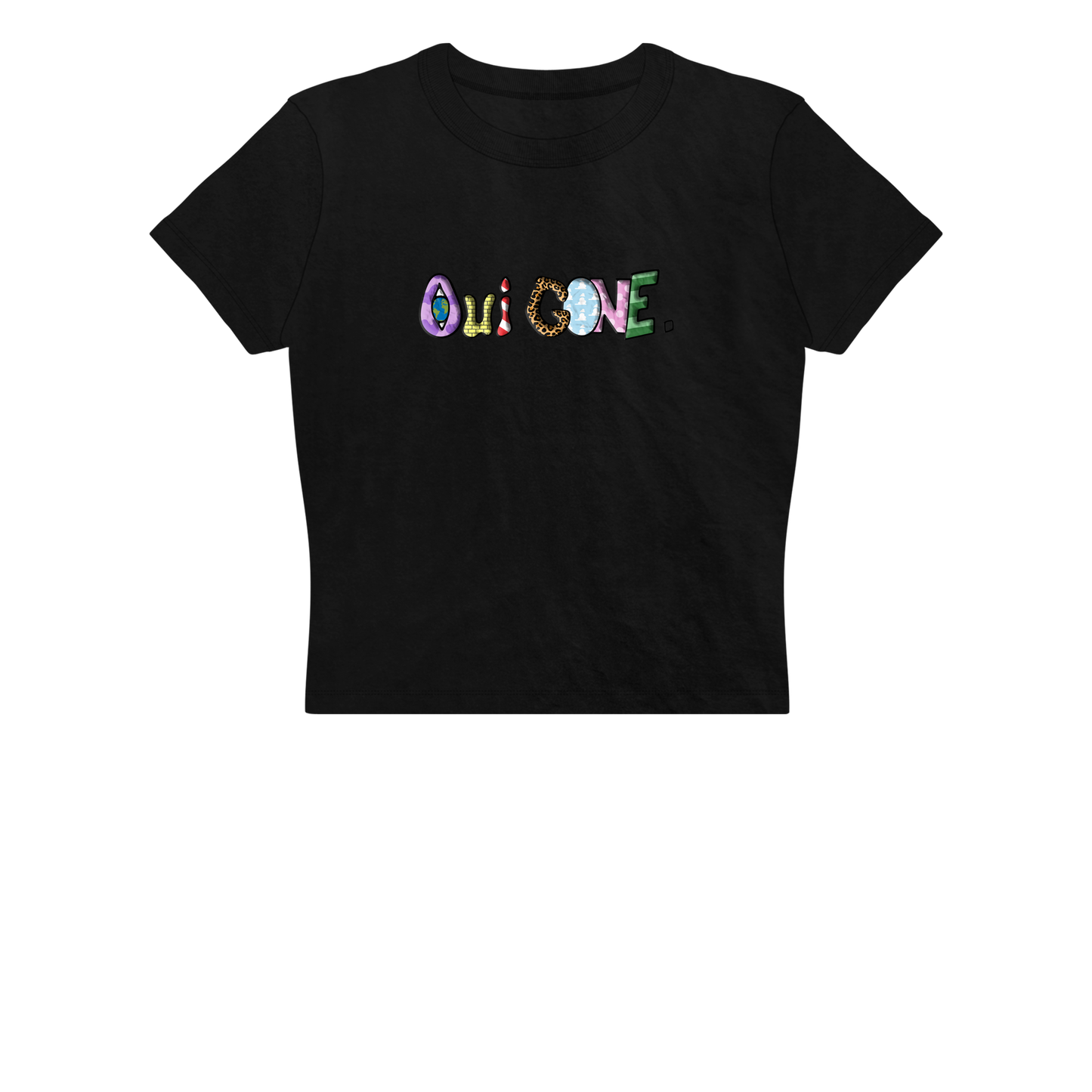 "Oui Gone" Crop Tee