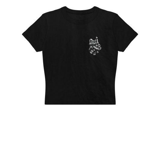 "OG Melting Metallic" Crop Tee