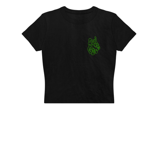 "OG Melting Outline" Crop Tee
